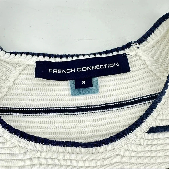 French Connection Ribbed cotton nautical sailor sweater - Picture 6 of 8